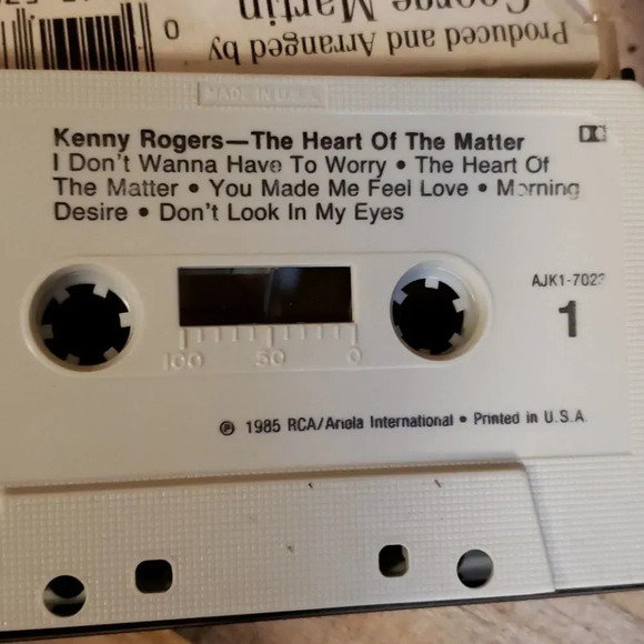 Kenny Roger's The Heart of The Matter Cassette - Picture 4 of 7